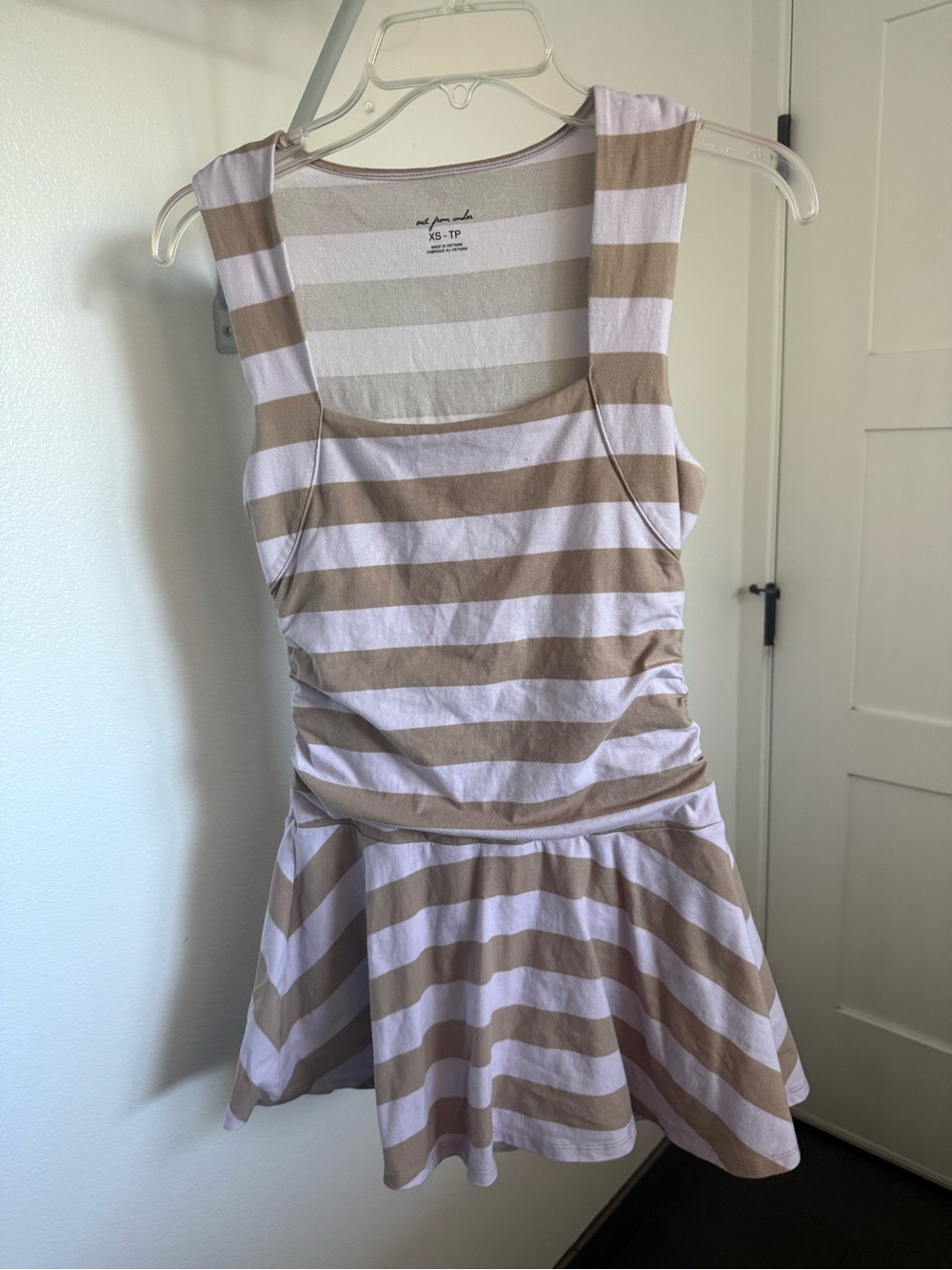 Urban Outfitters: Fit and Flare mini dress square neck